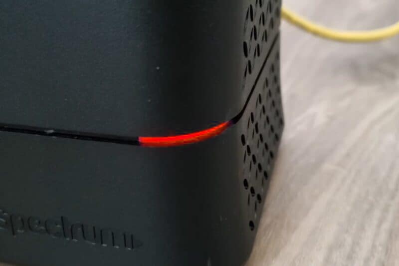 Red Light on Spectrum Router