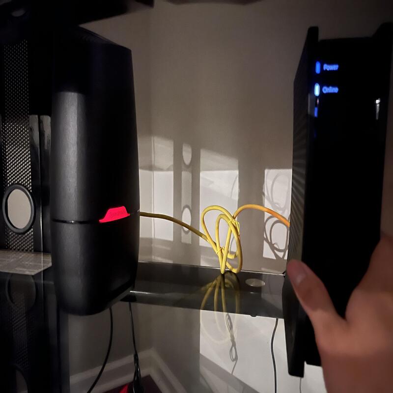 blinking red light on your router